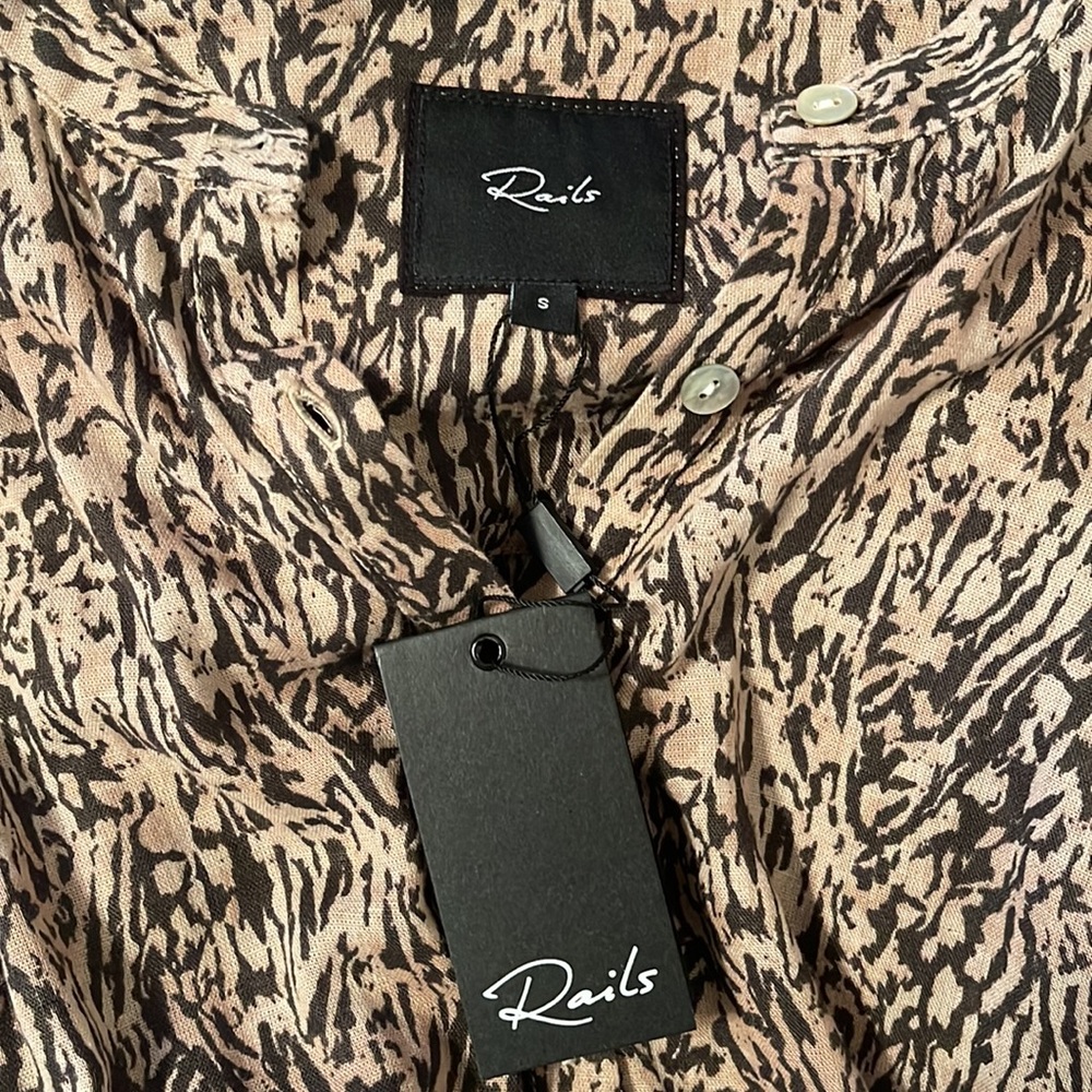 Rails NWT Angelina Dress | Small | Tan Abstract - Picture 13 of 17